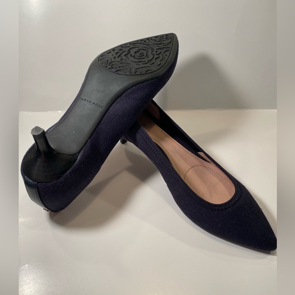 Taryn Rose Navy Nicki Pump 8 - Picture 7 of 10